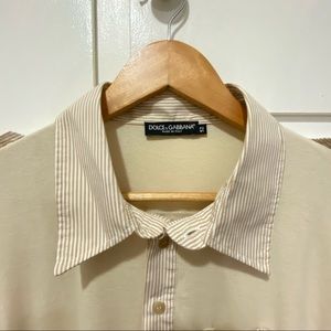 Authentic Dolce & Gabbana Contrasting Collar Polo